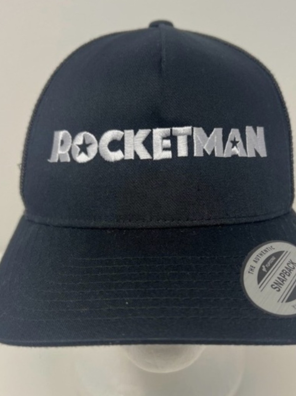 Rocketman Embroidered Navy Snapback Hat Unisex
